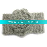 Wholesale Knitted Hair bands with flower/hair accessory