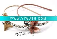 Wholesale Fashion Korean Kid's Flower Crystal Ribbon Hair Accessories D00299N