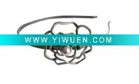 Wholesale metal flower headband with pearl