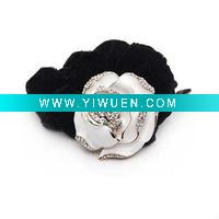 Wholesale Blooming Flower Lint Hair Loop & Elastic Hair Bands
