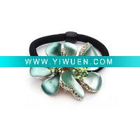 Wholesale Elegant Paired-flower Elastic Hair Band