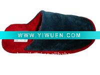 Wholesale Warm Winter Slippers, Dark Blue&Red Slippers