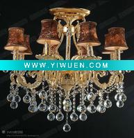 Wholesale Iron&Zinc Alloy crystal candle chandeliers for siting room