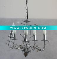 Wholesale Indoor Lighting Ambiance 5-light Chandelier with deco in Silver