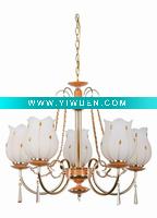 Wholesale 5 lite leather chandelier pendant lamp