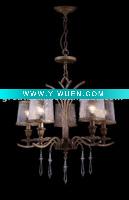 Wholesale Iron craft Chandelier lamp with pressing-glass shape/chandeliers/pendant lamp