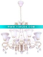 Wholesale simple white resin crystal chandelier