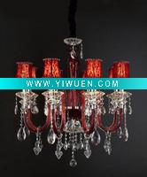 Red Traditional Crystal Chandelier