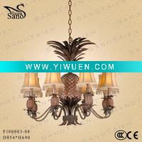 Wholesale Pineapple Poly Resin Chandelier F100081-06