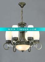 Wholesale White glass shades modern chandelier
