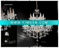 Two-layer crystal candle hanging lamp chandelier