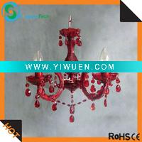 Wholesale Red crystal chandeliers KS1028P-3RD