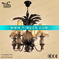 Wholesale Pineapple Poly Resin Chandelier F100083-04