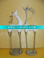 Wholesale ceramic deer figurine for chrismas