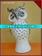 Wholesale (NW2068)2011 Fashion Ceramic Owl,white porcelain animals