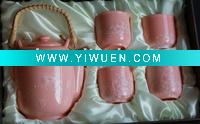 Wholesale Good Christmas Gift Porcelain Tea Pot Sets with ice flower
