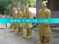 Wholesale Customized ancient Terracotta warriors of golden color