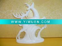 Wholesale ceramic deer figurine for chrismas