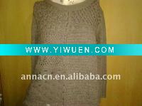 Wholesale 100% hand made acrylic crochet pullover