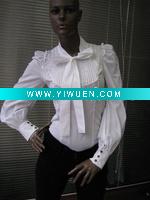 Wholesale cotton/nylon women's blouse