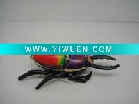 Wholesale Golden big beetle metal trinket box