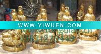 Wholesale golden handmade different sizes small sitting buddhisms souvenir figure