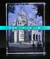 hot spot europe building colorful crystal , crystal cube block, souvenir gift