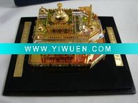 Wholesale crystal golden temple model
