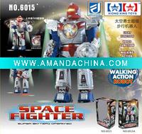 Wholesale Turn 360 degree Kids mini BO toys Robot with sound ,action & llight