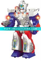 Wholesale battery operated toy robot change face W/Light,Music