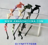 Wholesale Fashion metal hair band with ribbon bow