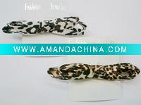 Wholesale satin leopard hair clip