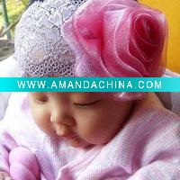 Wholesale fashion children's hair accessories baby ribbon bow barrette/ hair band