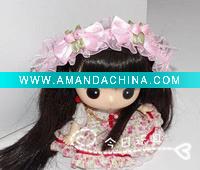 Wholesale fashion children's hair accessories baby ribbon bow barrette/ hair band