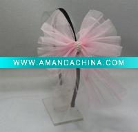 Wholesale Iron elastic hair band with bows