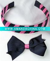 Wholesale elastic headband with ribbon