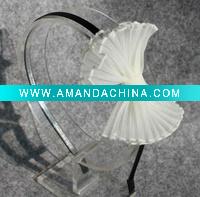 Iron elastic head band with bows