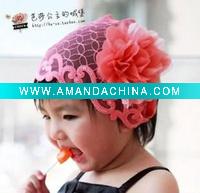 Wholesale fashion children's hair accessories baby ribbon bow barrette/ hair band