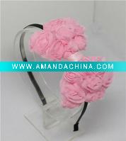 slim Iron elastic headband with bows
