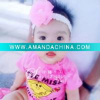 Wholesale fashion children's hair accessories baby ribbon bow barrette/ hair band