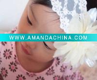 Wholesale fashion children's hair accessories baby ribbon bow barrette/ hair band