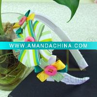 Wholesale cotton lace Hair Bow,Ribbon Bow,headbands