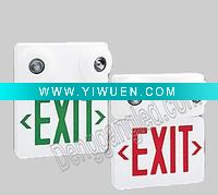 LED exit incandescent emergency light with backup XM203L