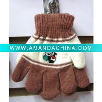 Wholesale Knitting microfiber stripe magic gloves