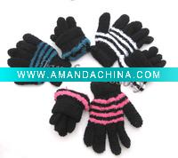 Wholesale magic gloves with stripe