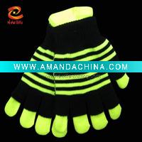 Wholesale neon glove,striped neon glove NLNP(137)