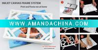 Wholesale frame me at home with minicolor plastic frame,letter size canvas,special tape to make by hands