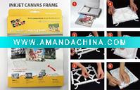 Wholesale frame me at home with minicolor DIY frame,letter size canvas,special tape to make by hands