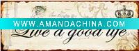 Wholesale Antique Live A Good Life Letter Tin Signs