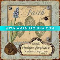 Wholesale Faith with Words Vintage 8" Metal Tin Signs